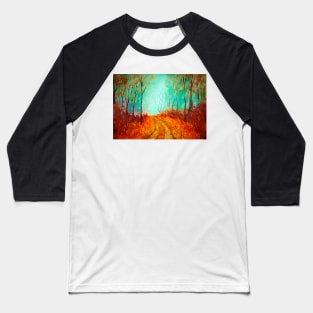 Autumn Forest path Baseball T-Shirt